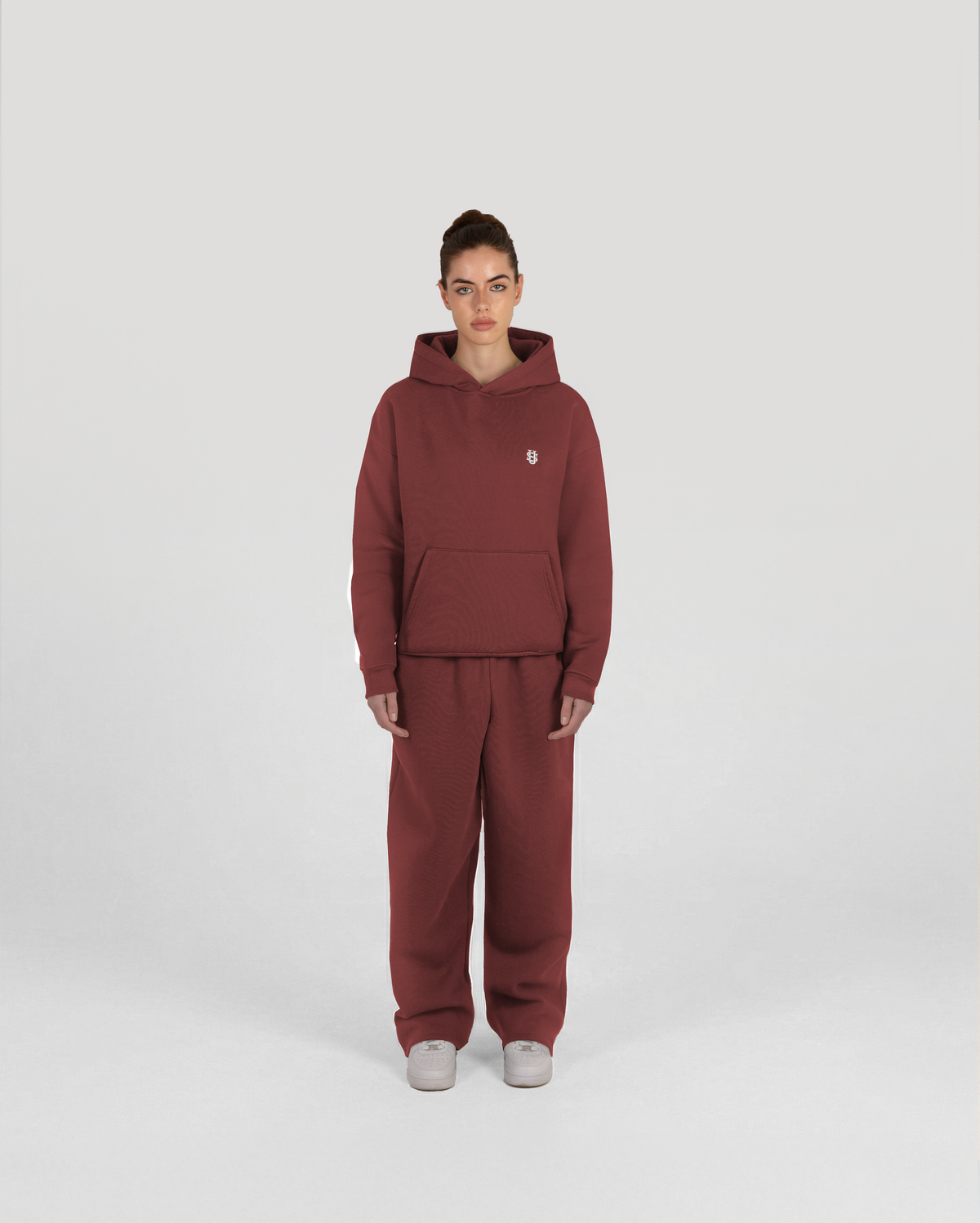 Jogging baggy Classic – Bordeaux – vue 4