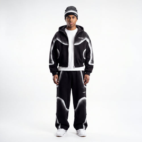Ensemble Midnight hoodie zippé et jogging COLESICE – vue 2