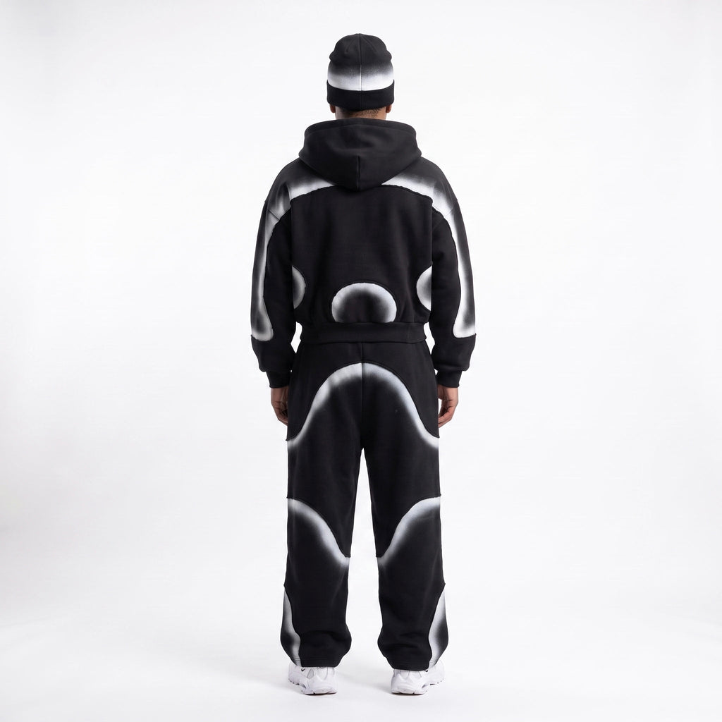 Ensemble Midnight hoodie zippé et jogging COLESICE – vue 3